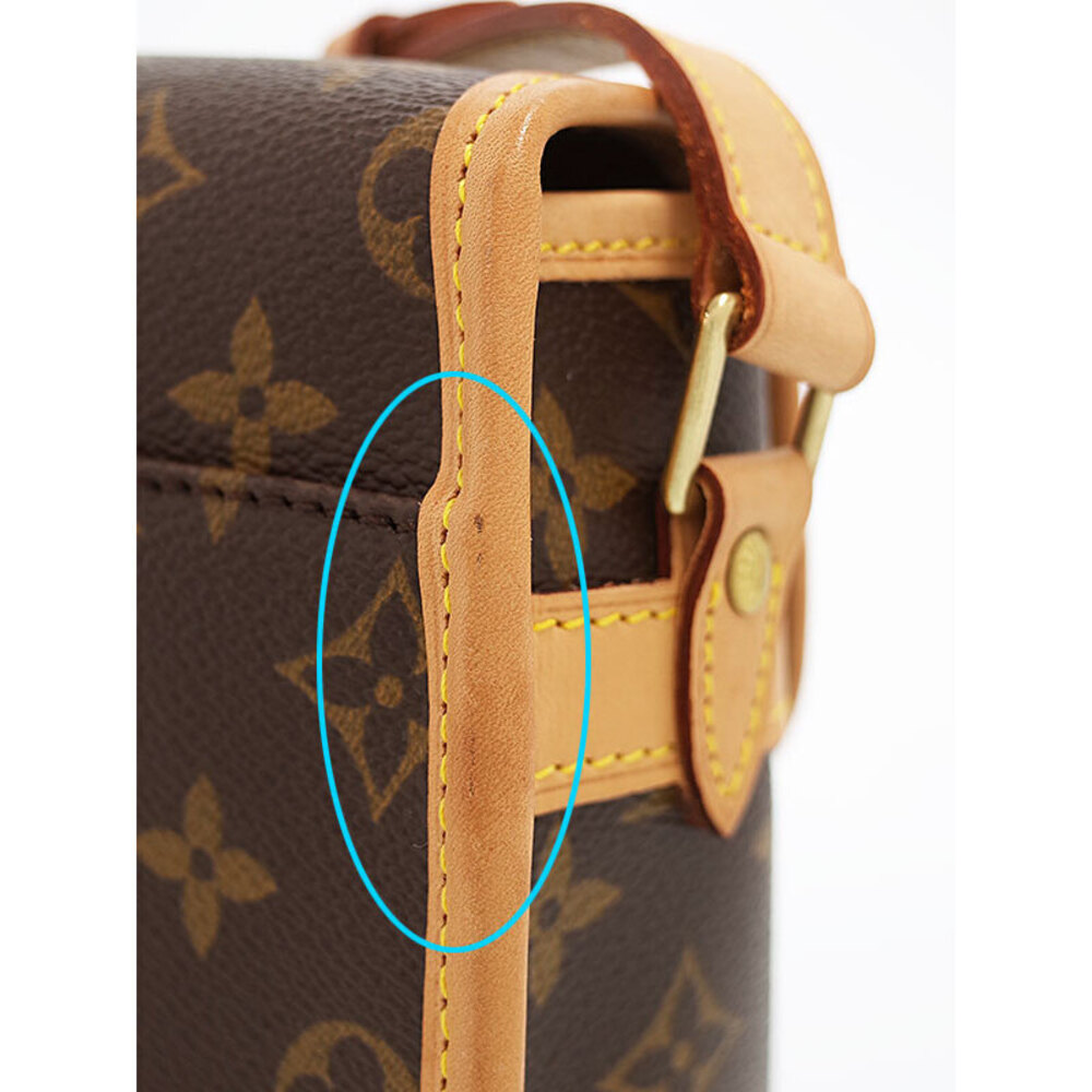 Louis Vuitton Leather Sologne Brown Shoulder Monogram Bag - Picture 6 of 8